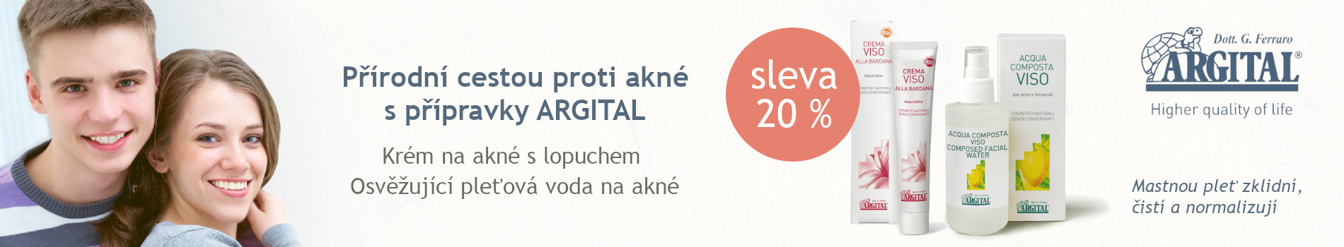 Akce - přípravky Argital na Akné
