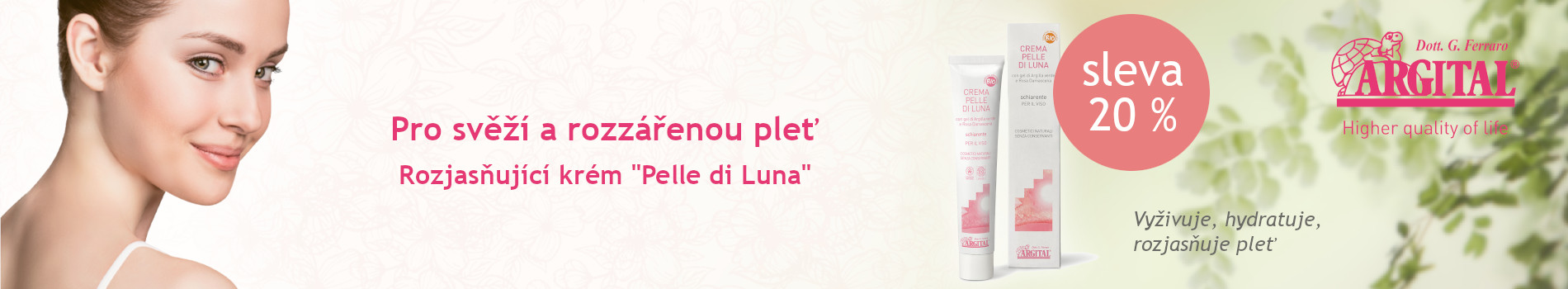 Rozjasňujúci krém so zeleným ílom Pelle di Luna
