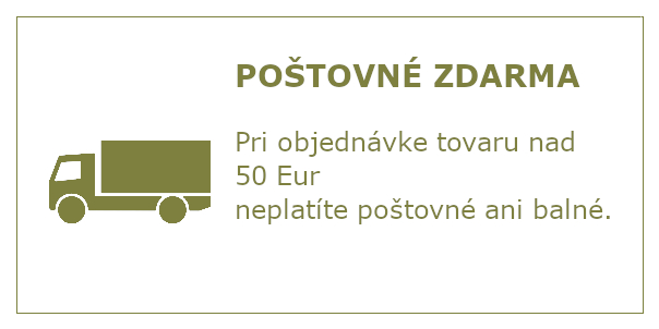 Poštovné zdarma nad 50 EUR